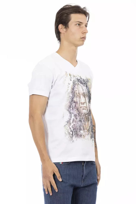 White Cotton Men T-Shirt - SEHABRANDS