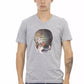 Gray Cotton Men T-Shirt - SEHABRANDS