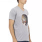 Gray Cotton Men T-Shirt - SEHABRANDS