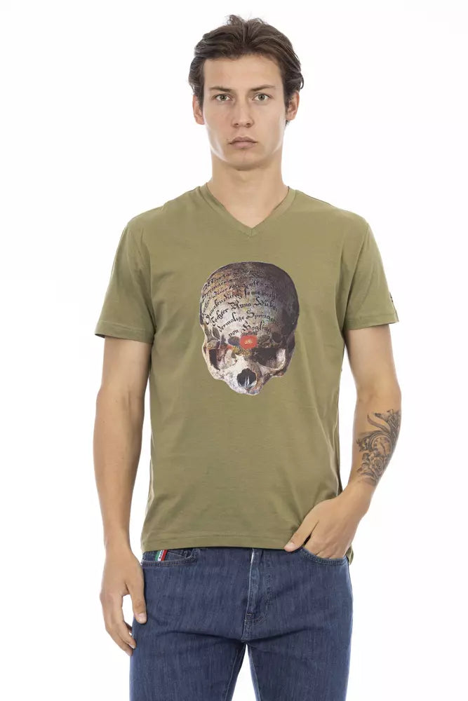 Green Cotton Men T-Shirt - SEHABRANDS