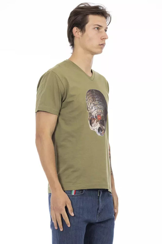 Green Cotton Men T-Shirt - SEHABRANDS