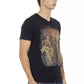 Black Cotton Men T-Shirt - SEHABRANDS