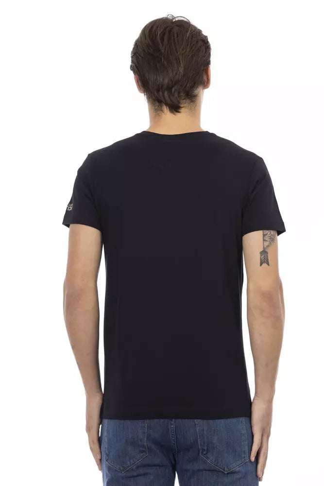 Black Cotton Men T-Shirt - SEHABRANDS