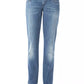 Blue Cotton Women Jeans - SEHABRANDS