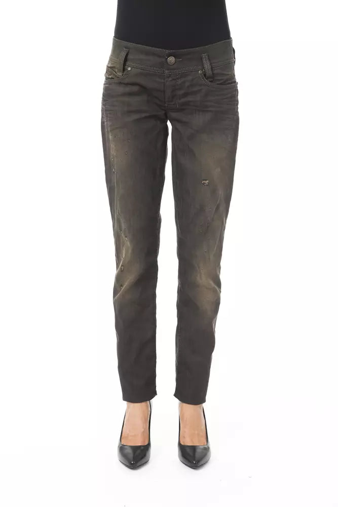 Black Cotton Women Jeans - SEHABRANDS