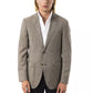 Gray Wool Men Blazer - SEHABRANDS