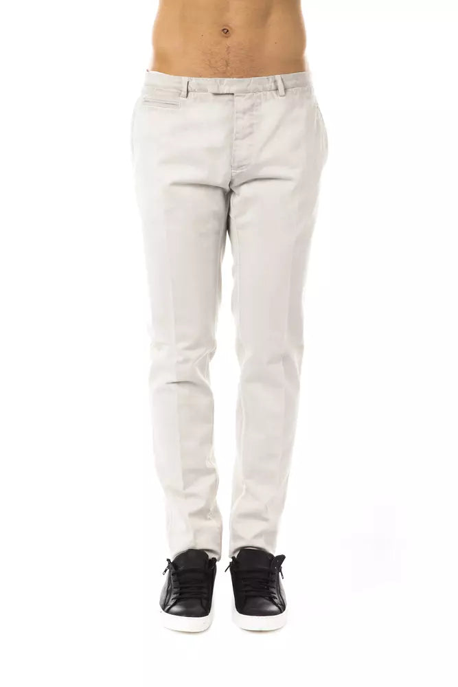 Gray Cotton Men Pant - SEHABRANDS