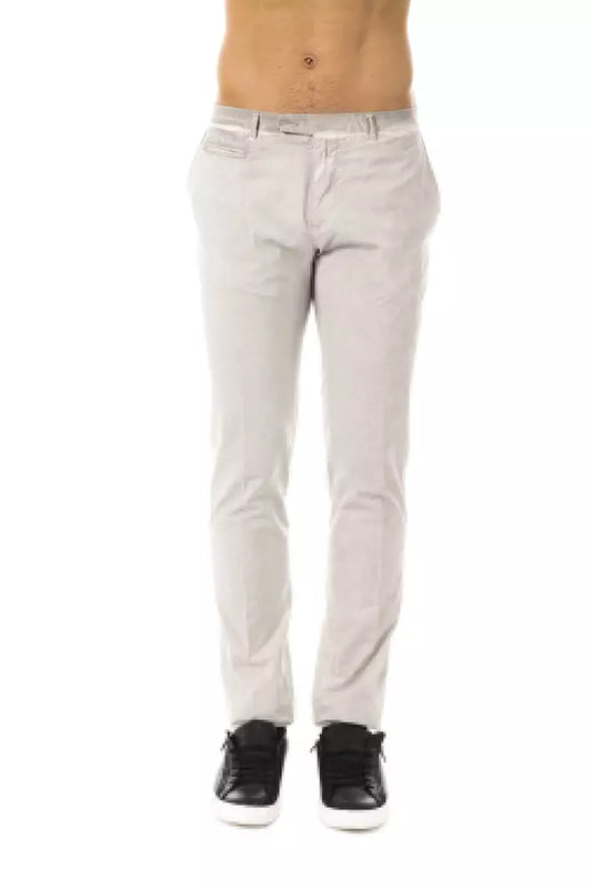 Gray Cotton Men Pant - SEHABRANDS