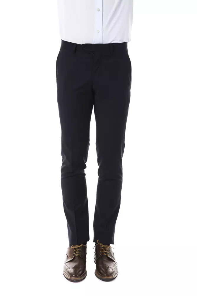 Gray Wool Men Pant - SEHABRANDS