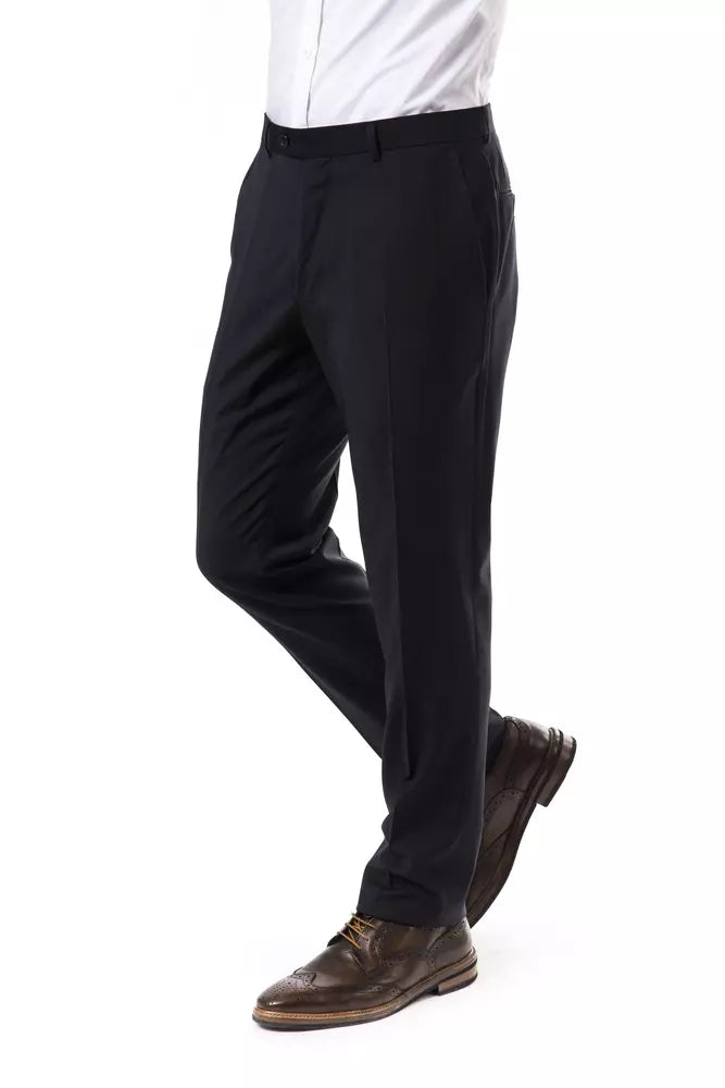 Gray Wool Men Pant - SEHABRANDS