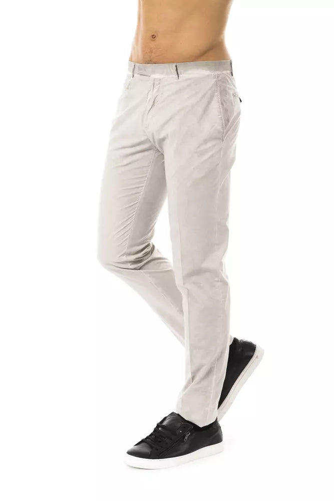 Gray Cotton Men Pant - SEHABRANDS