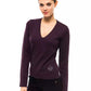 Purple Wool Women Sweater - SEHABRANDS