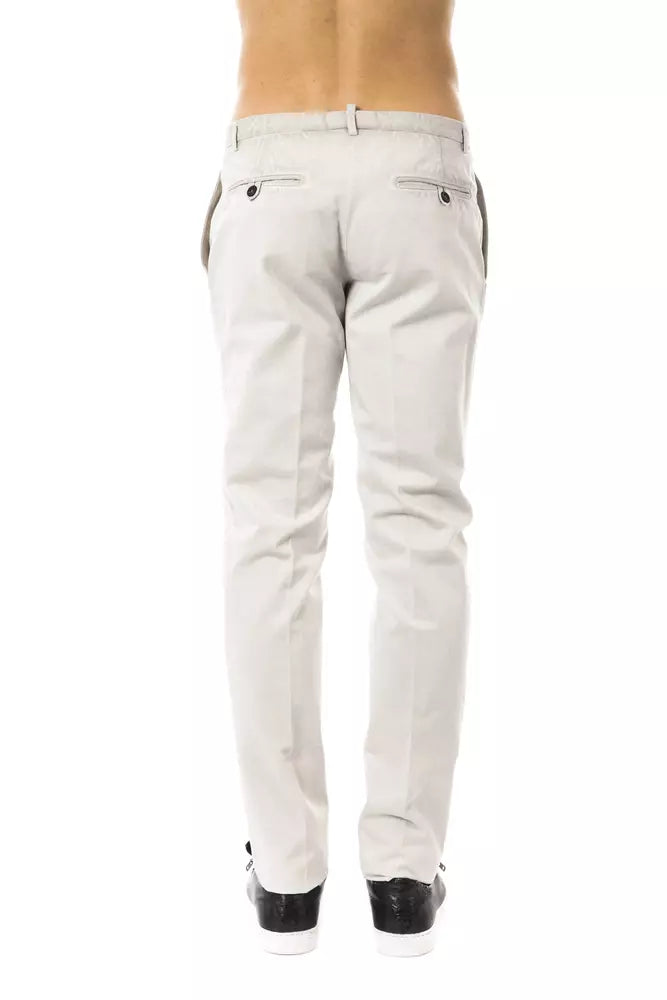 Gray Cotton Men Pant - SEHABRANDS