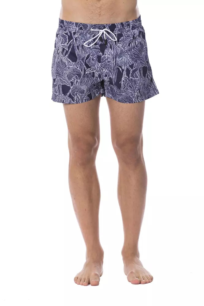 Blue Polyester Men Swimwear - SEHABRANDS