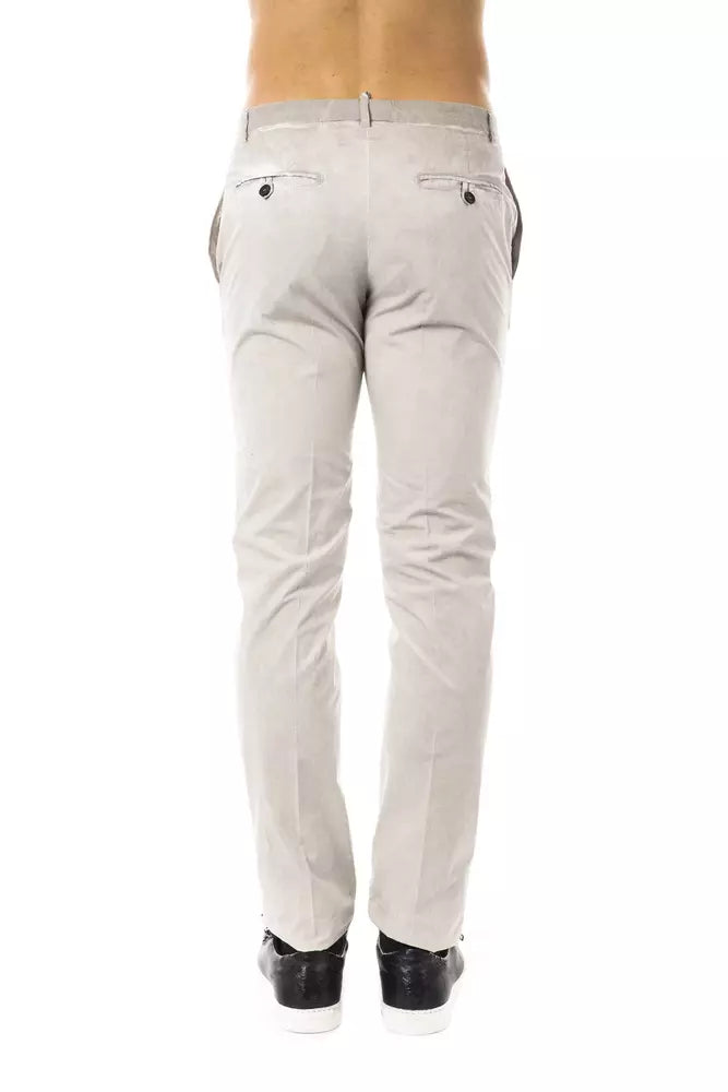 Gray Cotton Men Pant - SEHABRANDS