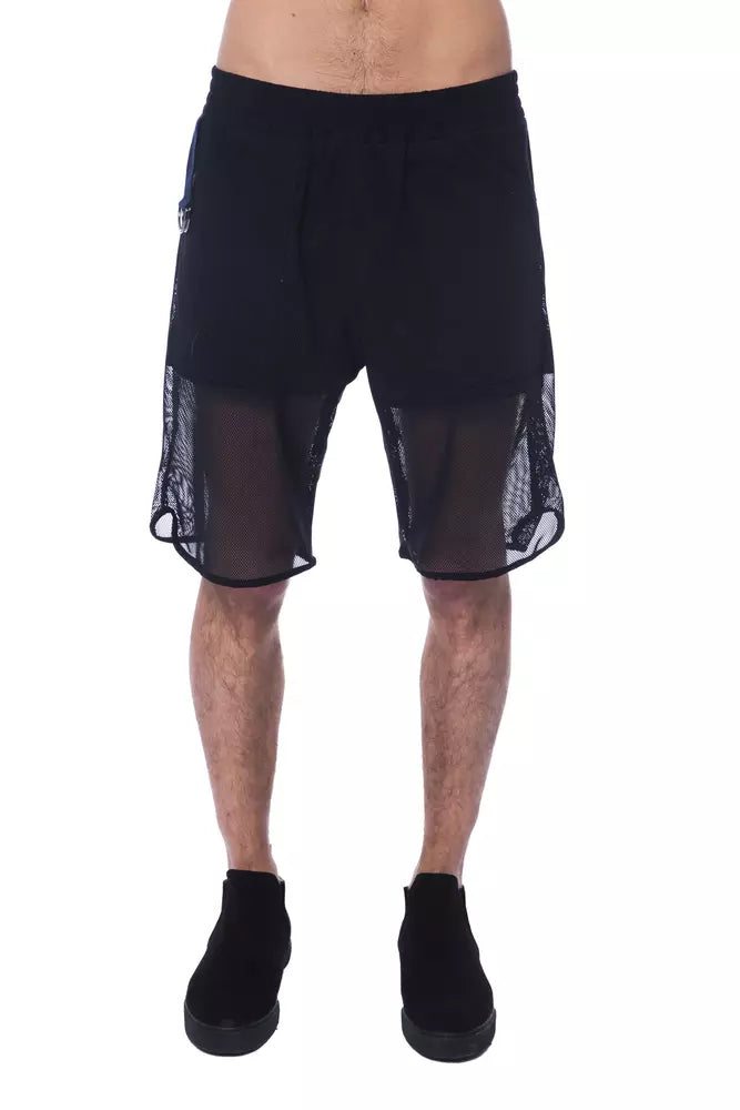 Black Polyester Men Short - SEHABRANDS