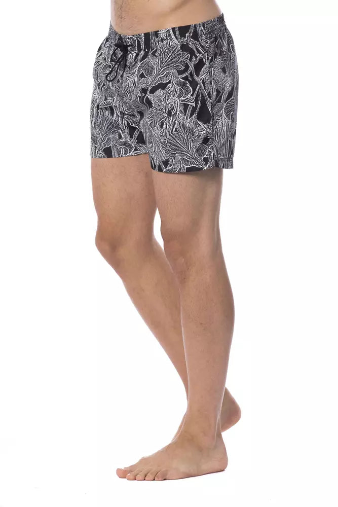 Black Polyester Men Swimwear - SEHABRANDS