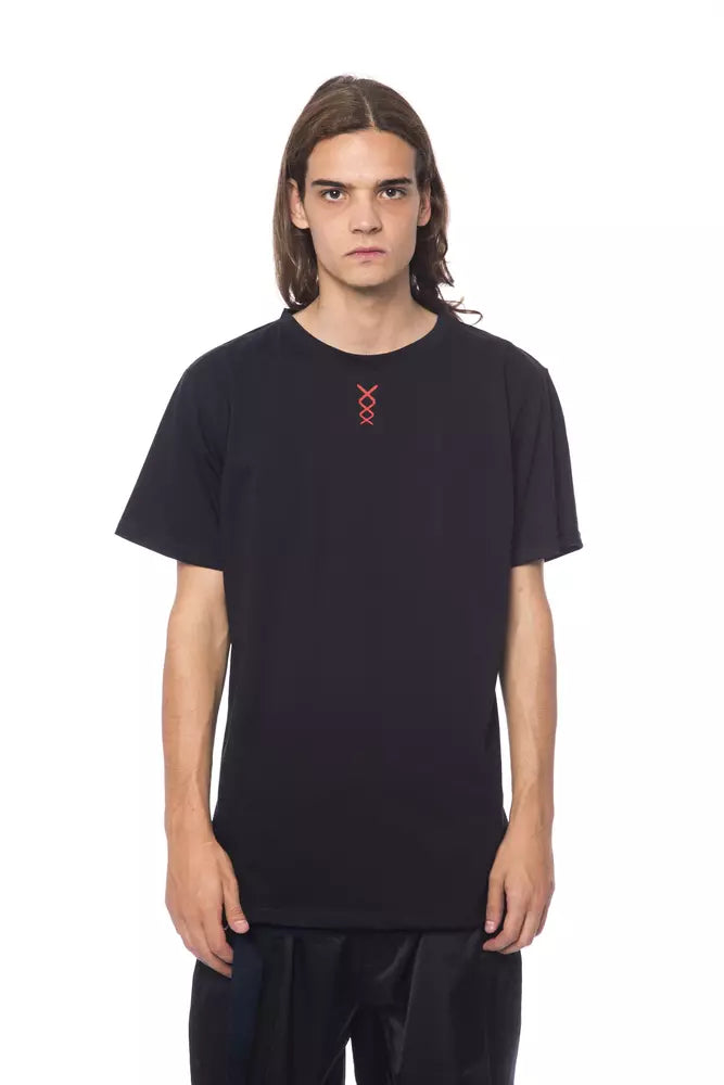 Black Cotton Men T-Shirt - SEHABRANDS