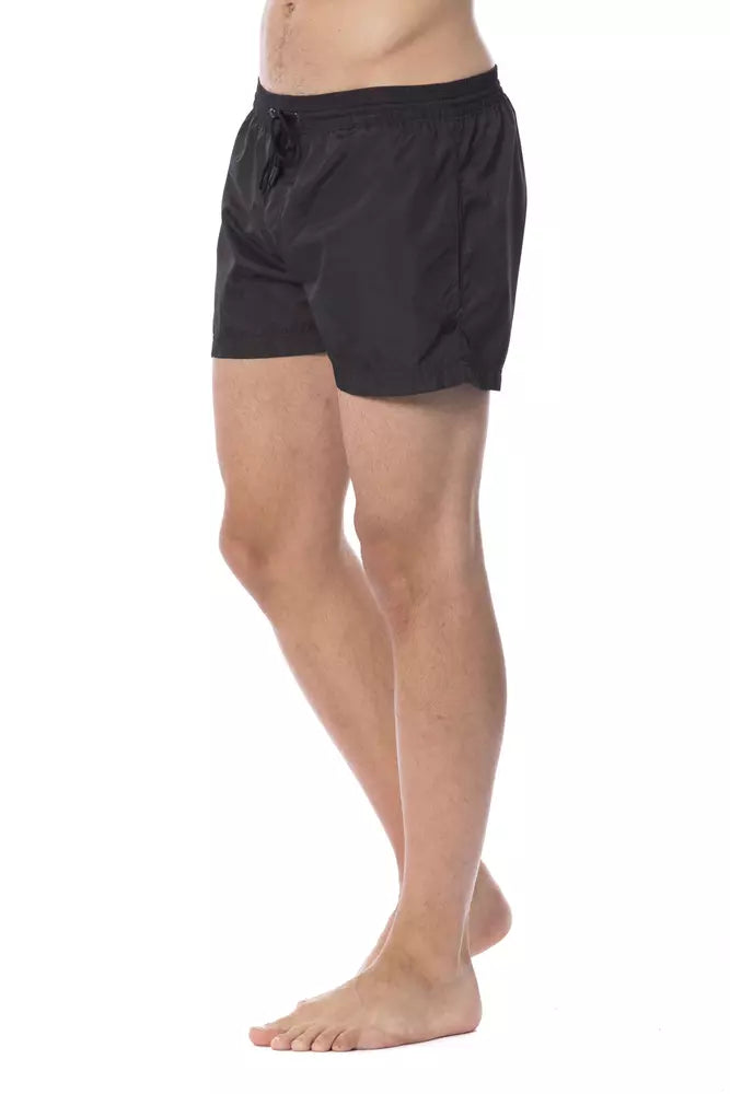 Black Polyester Men Swimwear - SEHABRANDS