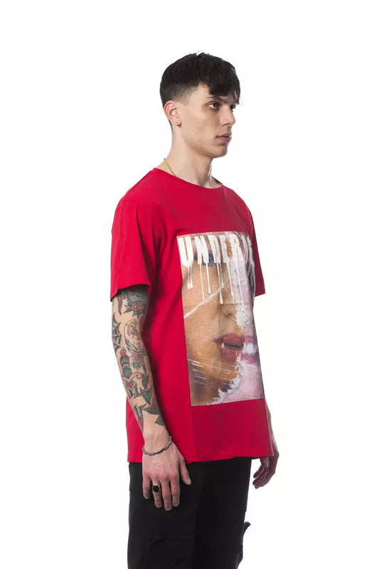 Red Cotton Men T-Shirt - SEHABRANDS