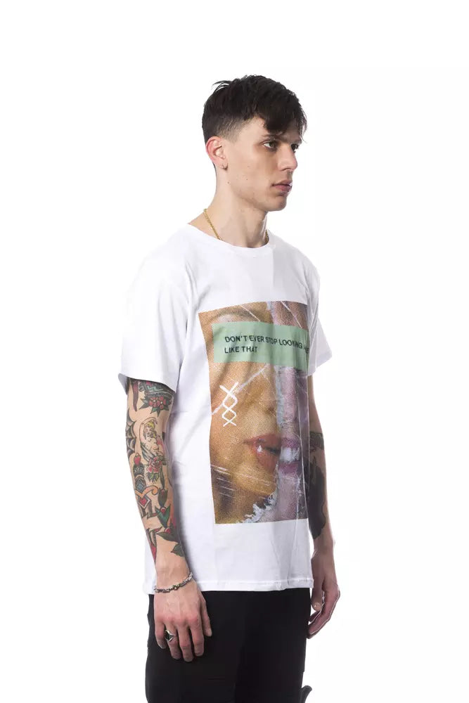 White Cotton Men T-Shirt - SEHABRANDS