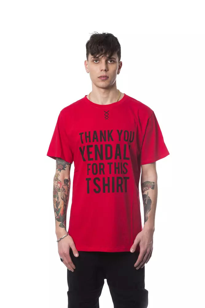 Red Cotton Men T-Shirt - SEHABRANDS