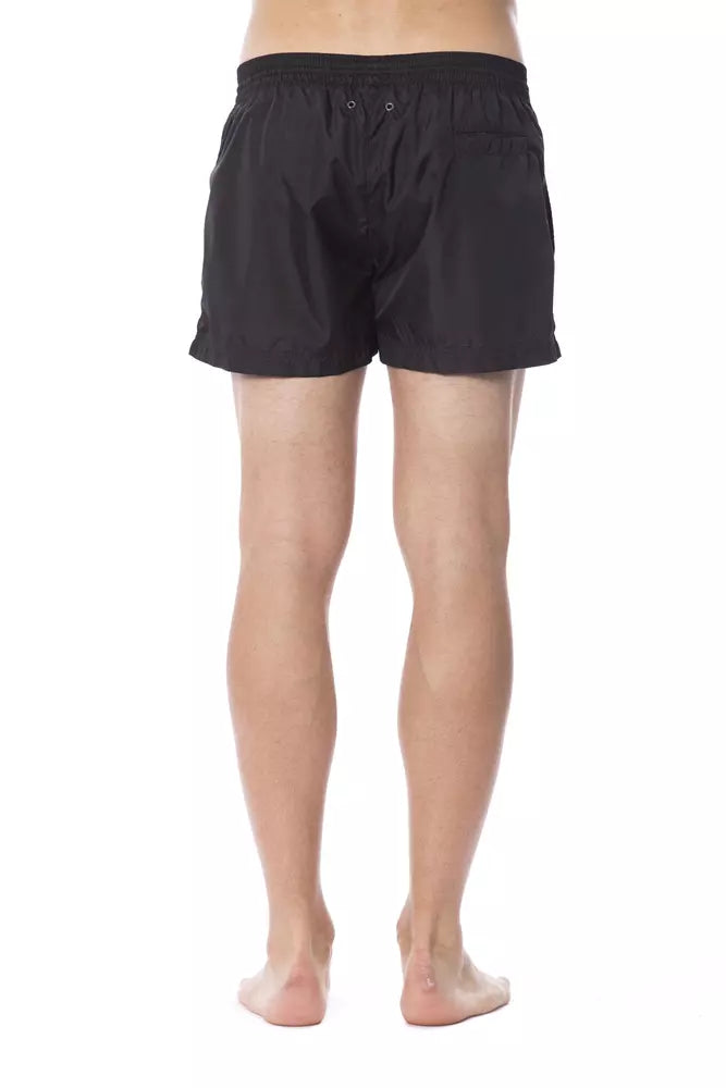 Black Polyester Men Swimwear - SEHABRANDS