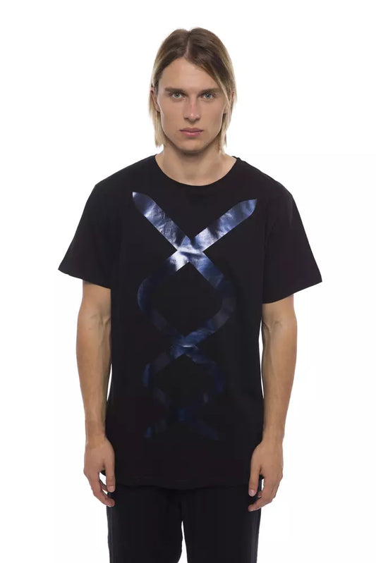 Black Cotton Men T-Shirt - SEHABRANDS