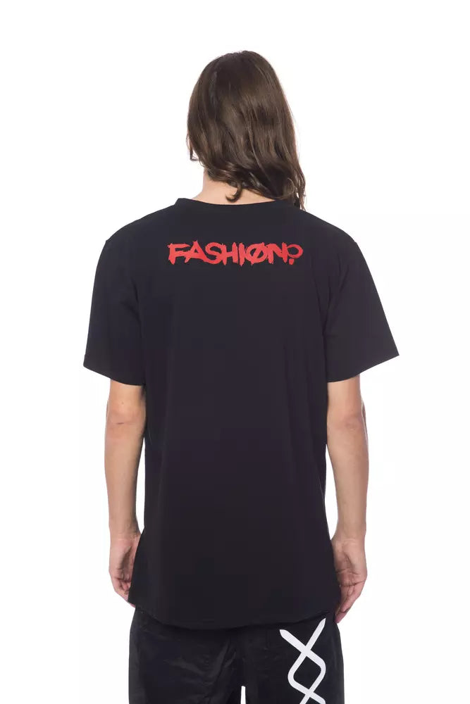 Black Cotton Men T-Shirt - SEHABRANDS