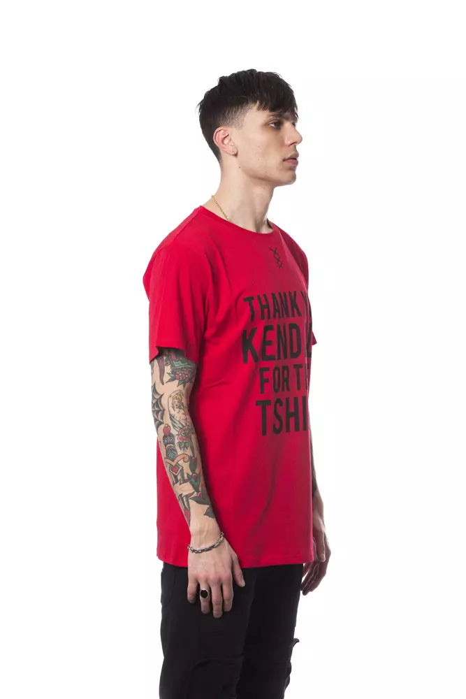 Red Cotton Men T-Shirt - SEHABRANDS