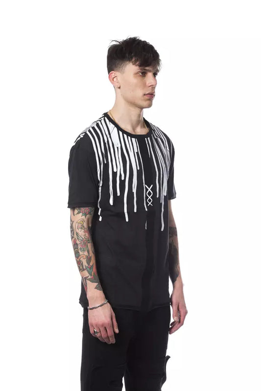 Black Cotton Men T-Shirt - SEHABRANDS