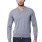 Gray Merino Wool Men Sweater - SEHABRANDS