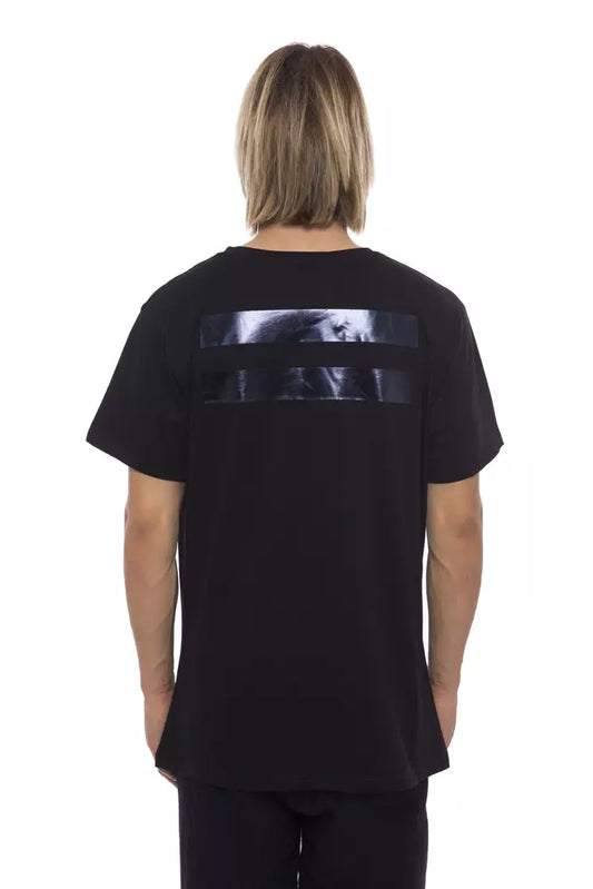 Black Cotton Men T-Shirt - SEHABRANDS