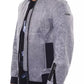 Gray Polyester Men Bomber Jacket - SEHABRANDS