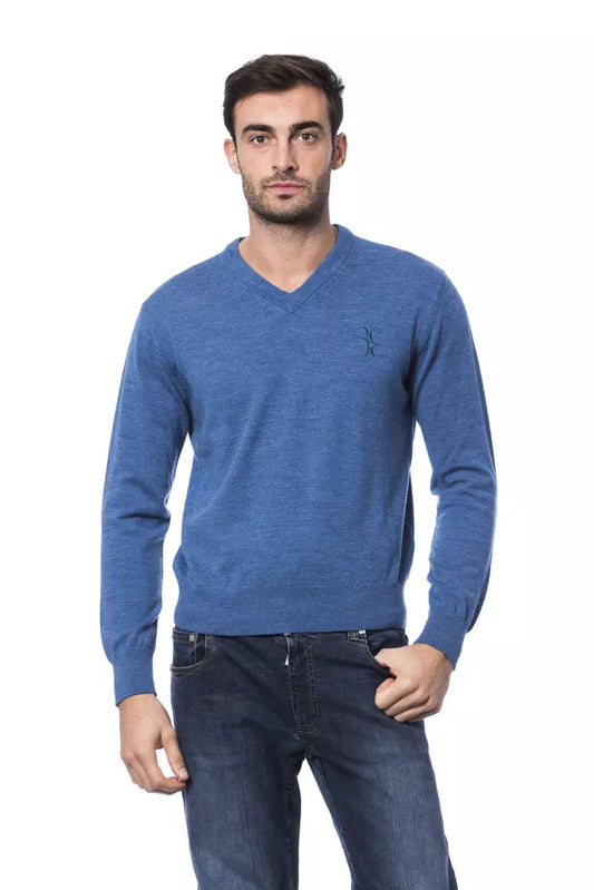 Embroidered Merino Wool Crew Neck Sweater - SEHABRANDS