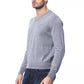 Gray Merino Wool Men Sweater - SEHABRANDS