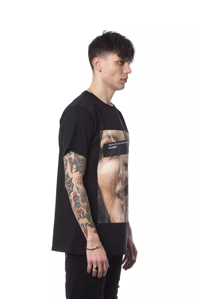 Black Cotton Men T-Shirt - SEHABRANDS