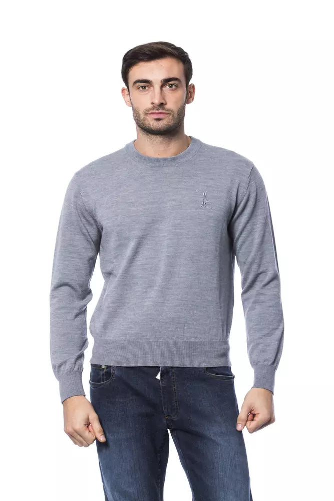 Gray Merino Men Sweater - SEHABRANDS