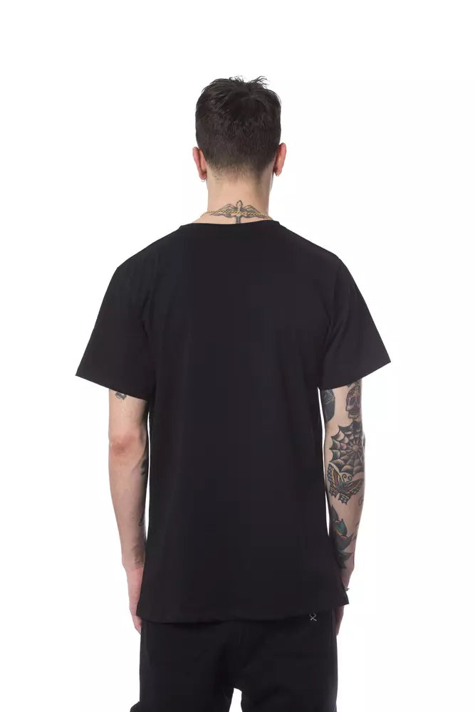 Black Cotton Men T-Shirt - SEHABRANDS