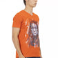 Orange Cotton Men T-Shirt - SEHABRANDS