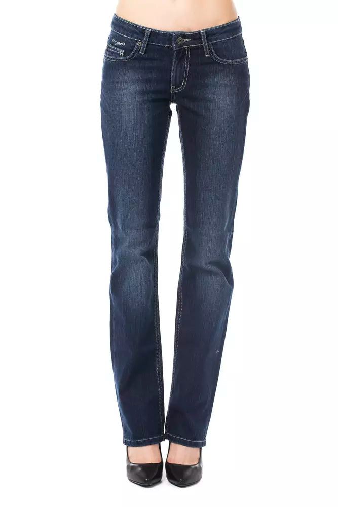 Blue Cotton Women Jeans - SEHABRANDS