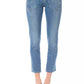 Light Blue Cotton Women Jeans - SEHABRANDS