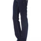 Blue Cotton Women Jeans - SEHABRANDS