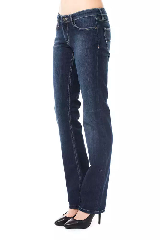 Blue Cotton Women Jeans - SEHABRANDS