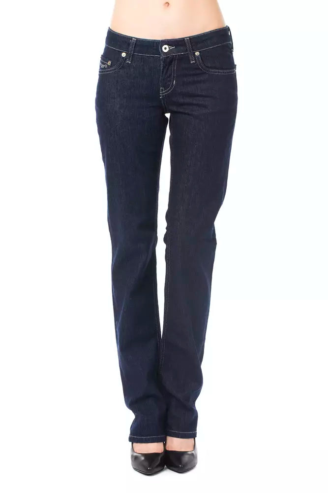 Blue Cotton Women Jeans - SEHABRANDS