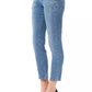 Light Blue Cotton Women Jeans - SEHABRANDS