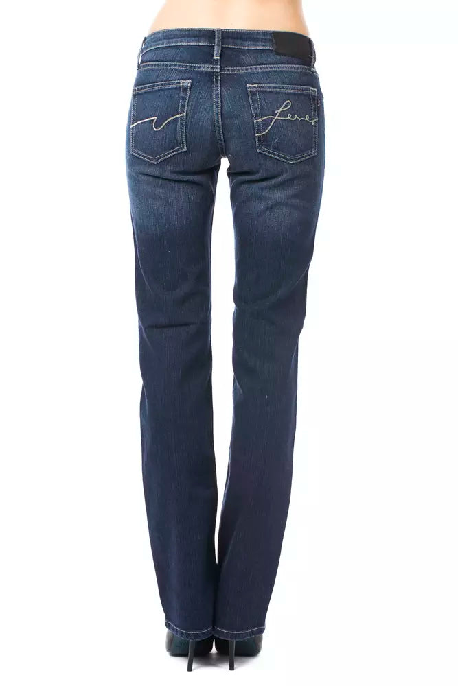 Blue Cotton Women Jeans - SEHABRANDS