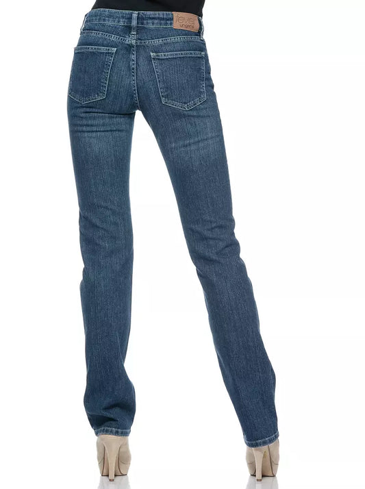 Blue Cotton Women Jeans - SEHABRANDS