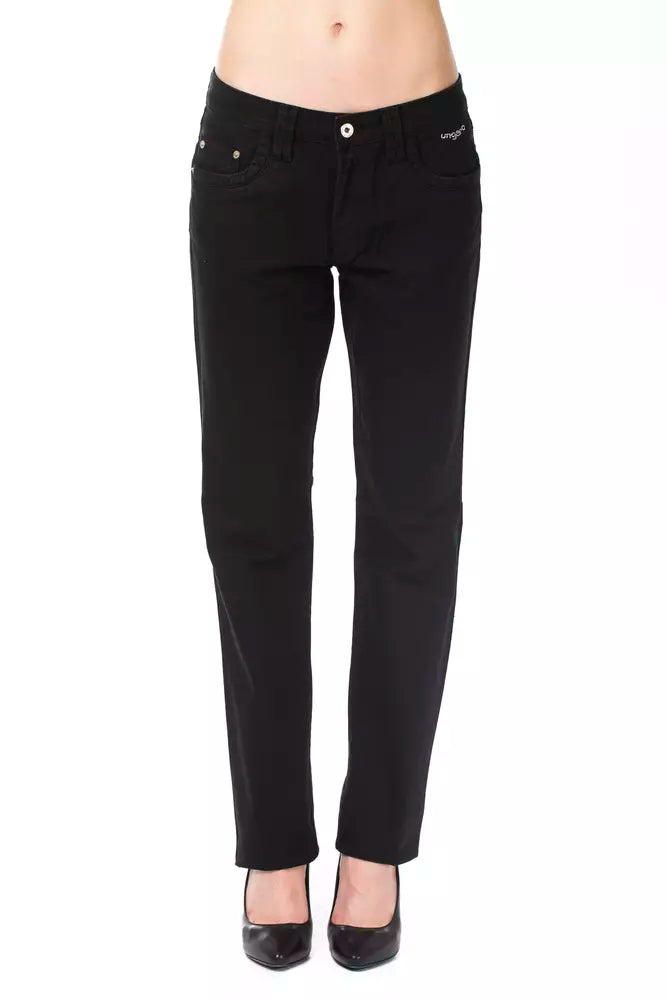 Black Cotton Women Jeans - SEHABRANDS