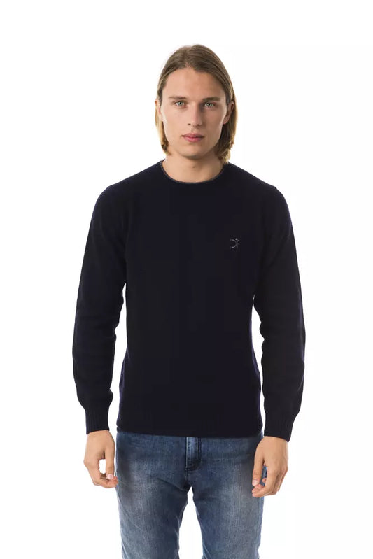 Blue Wool Men Sweater - SEHABRANDS